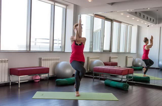 Garudasana (eagle pose)